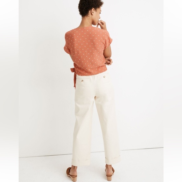 Madewell Sash-Tie Polka Dot Wrap Top - Picture 3 of 14